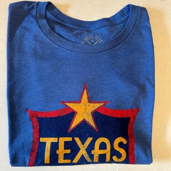 Texas Y’all T Shirt in Royal blue Unisex by Tumbleweed Sz- L. Q6 - Picture 3 of 8